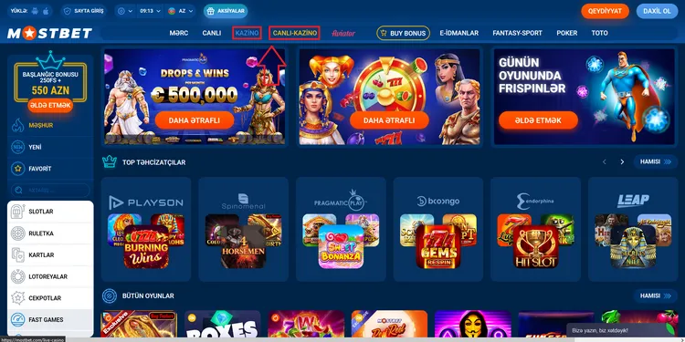 Mostbet Azərbaycan qeydiyyatı