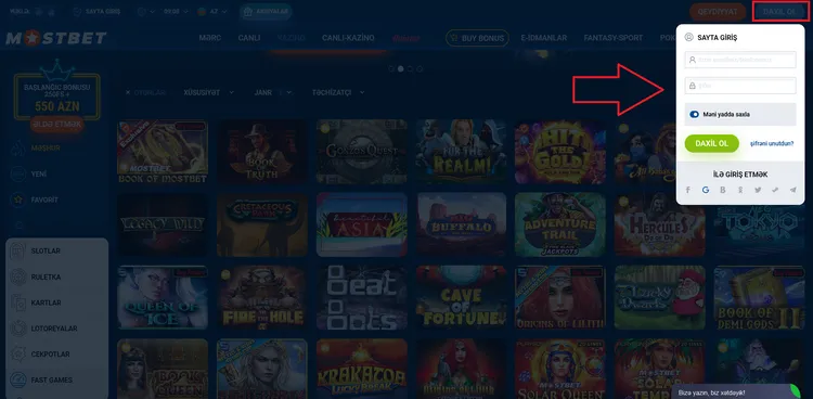 Mostbet azerbaycan girişi